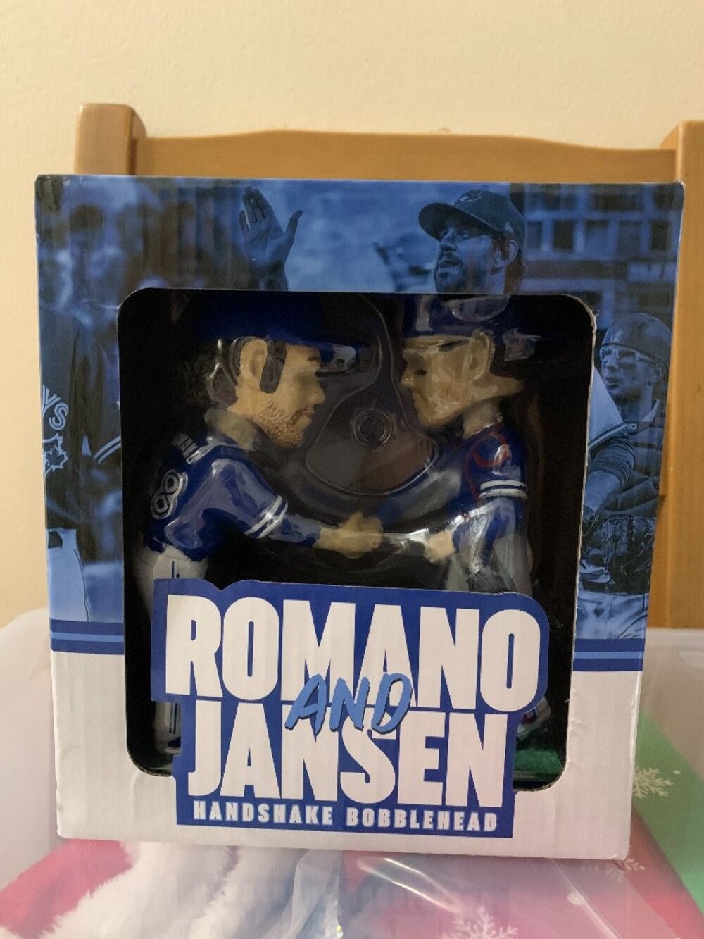 Toronto Blue Jays Romano and Jansen Handshake Bobblehead Figure